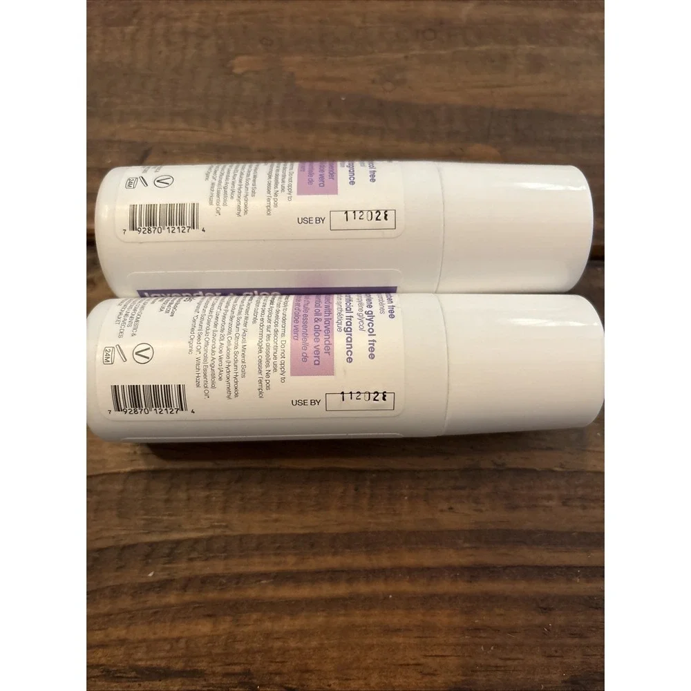 2X Lafe's Roll On Deodorant 24Hr Protection‎ Soothe Lavender & Aloe Scent 3 oz